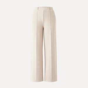 New OGL High Waisted Straight Leg Pull On Pant Heather Beige Size Small Medium